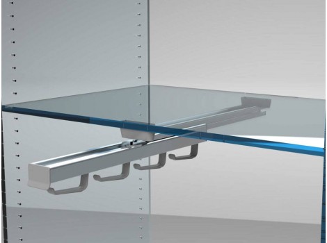 ISU Suport umeras central 405 extractibil,gri aluminiu