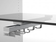 ISU Suport accesorii central 424 extractibil,2+2+2,gri alum