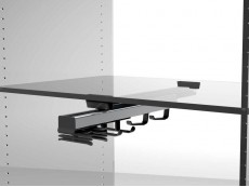 ISU Suport accesorii central 424 extractibil,2+2+2,negru