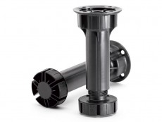 KAP Sistem picior plinta 210, D28 plastic negru