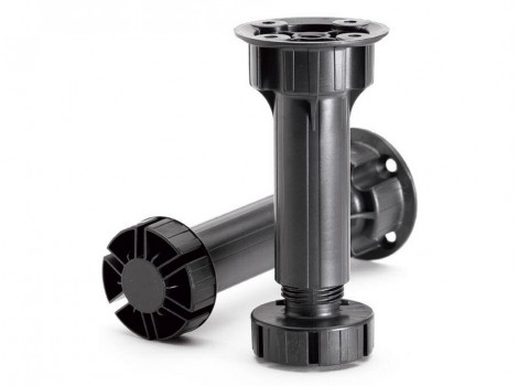 KAP Sistem picior plinta 210, D28 plastic negru