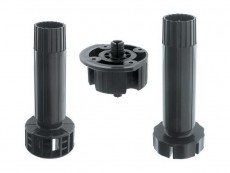 KAP Sistem picior plinta 450-458, D28 plastic negru
