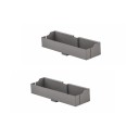 KEX Set 2 rafturi usa LAMINA SWING OUT 60,gri metal