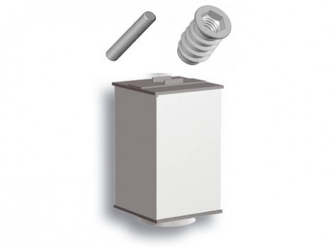 PMO Picior PS1N,40x40mm,cu nivelare,aluminiu