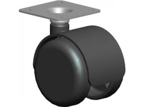 RSI Rotila BA-1085,D45mm,max 30kg,negru,fara frana