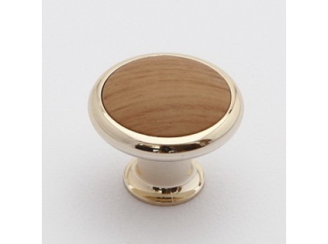 S 0391MT3CP126 Buton auriu cu insertie fag deschis