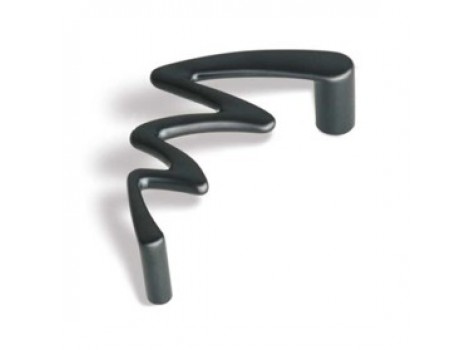 S 1034-107PB12 Maner negru mat zig-zag stanga