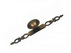 S 1351-140ZN10 Buton bronz antic cu sild