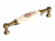 S 1699-107PF29ZN48 Maner bronz antic portelan cu flori