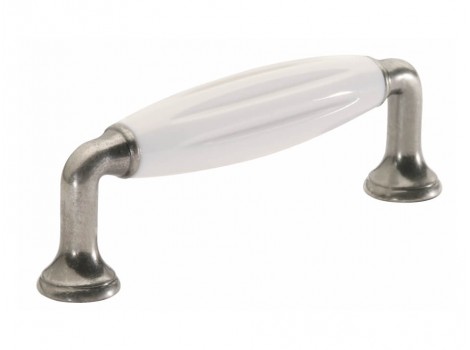 S 1918-114ZN28A4 Maner argint antic cu insertie alba