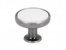 S 1971-30ZN29A4 Buton argint antic cu insertie alba