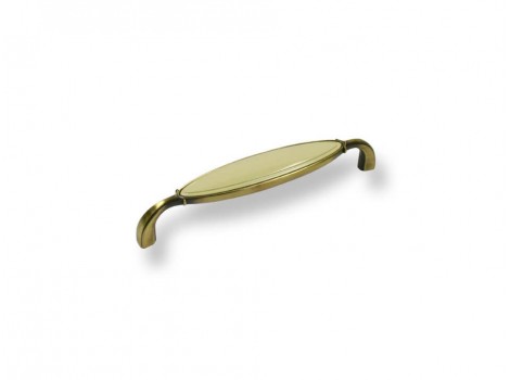 S 1973-138ZN31A78 Maner bronz antic slefuit cu ins. bej