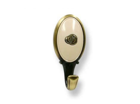 S 1981ZN31A78 Cuier bronz antic slefuit bej cu ornament