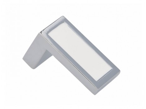 S 2013-39ZN1ZN61 Buton crom lucios insertie alba