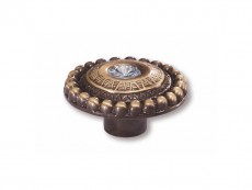 S 2015-54ZN31JE4 Buton bronz antic slefuit cu cristal