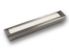 S 2089-159ZN21A4 Maner metal slefuit cu ornament alb
