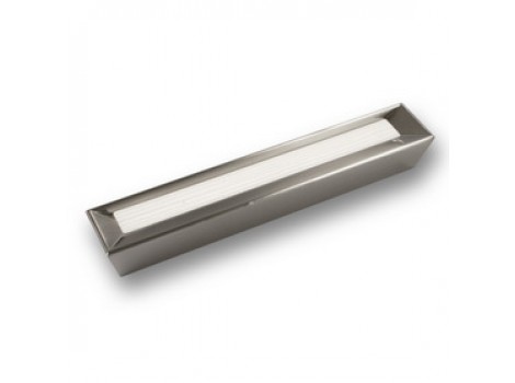 S 2089-159ZN21A4 Maner metal slefuit cu ornament alb