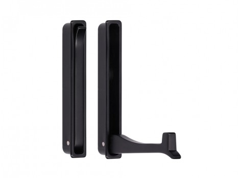 S 2227-93PB12 Cuier rabatabil negru mat