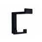 S 2324PB12 Cuier negru mat