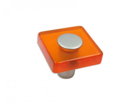 S 8118-30SN9MV11 Buton patrat portocaliu deschis