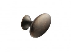 S Buton OVAL SIMPLE maro antic,lungime 60mm