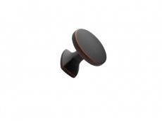 S Buton CLASSIC maro antic, diametru 34mm