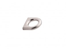 S Buton LUCK efect inox, lungime 40,5mm