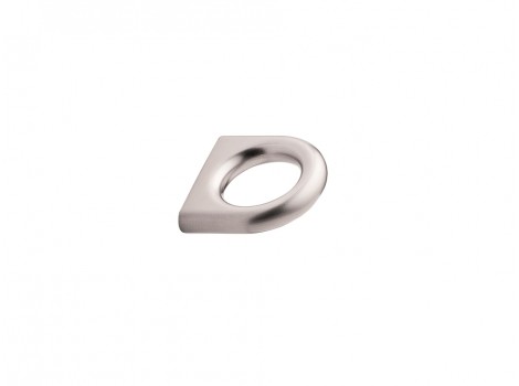 S Buton LUCK efect inox, lungime 40,5mm