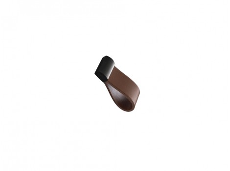 S Buton STRAP Cognag-metal negru,lungime 30.6mm