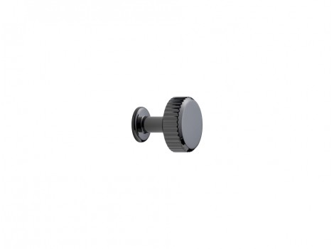 S Buton VILLA nickel negru,diametru 30mm