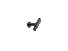 S Buton VILLA T nickel negru,diametru 50mm