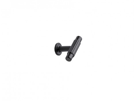 S Buton VILLA T nickel negru,diametru 50mm