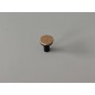 S Buton BIS stejar lacuit-metal negru mat,diametru 24mm,FSC