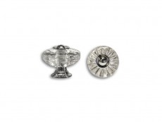 S H119-38GE1ZN1 Buton transparent talpa crom lucios