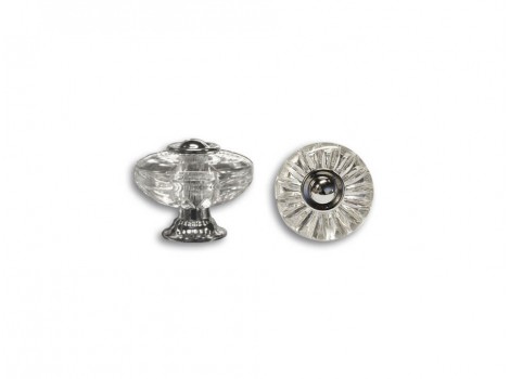 S H119-38GE1ZN1 Buton transparent talpa crom lucios