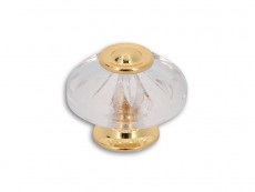 S H119-38GE1ZN20 Buton transparent talpa aurie