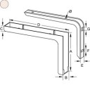 TRA Suport raft LEONARDO 25cm,max 25kg,fildes